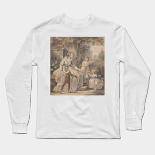 A Nurse with Three Children by Paul Sandby Long Sleeve T-Shirt